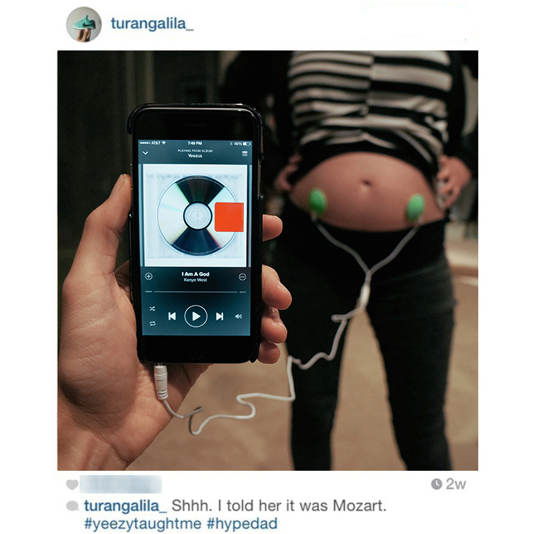kanye west baby pregnancy instagram